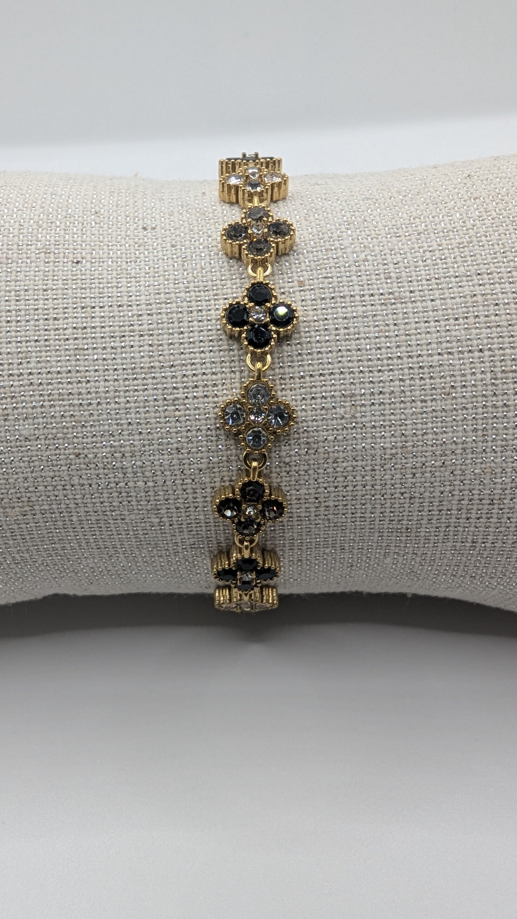 Bracelet Zélia noir,gris,blanc